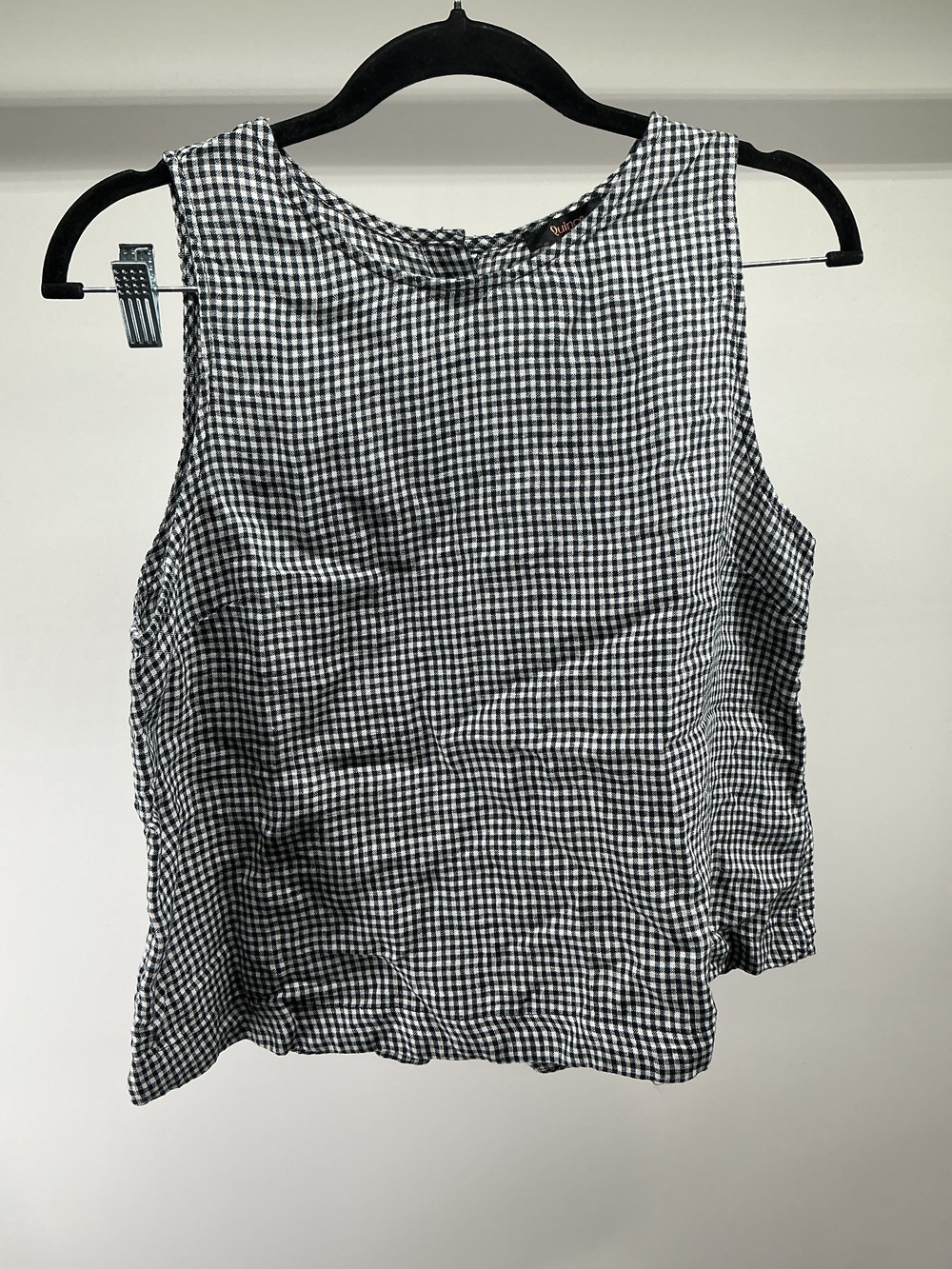 100% European Linen Cropped Tank